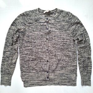 Ann Taylor for LOFT Marled Grey Cardigan